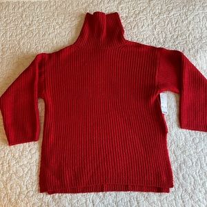 Urban Outfitters Red Knit Turtleneck Sweater, Size Medium, NWT